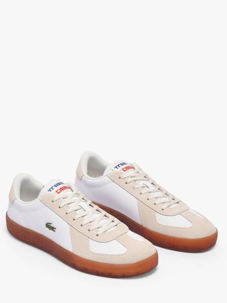 Sneakers Uit Leder Lacoste Beige men 1SMA0077 ander zicht 2